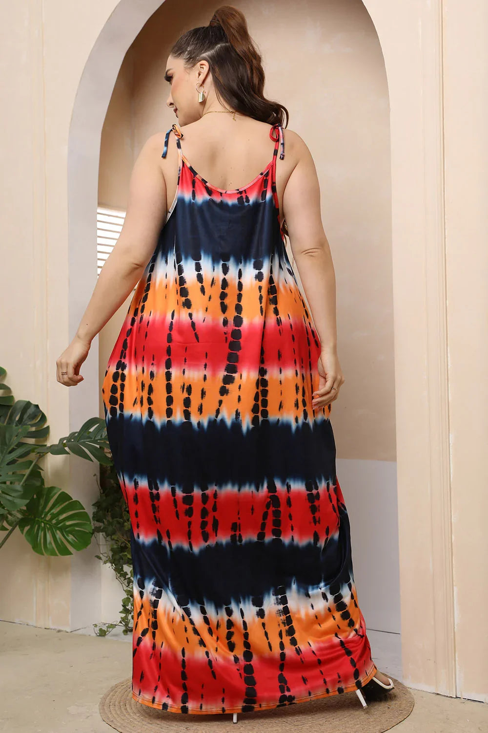 Plus Size Tie-Shoulder Maxi Dress For Coastal Outings | Southern Shores Clothing - Southern Shores Clothing