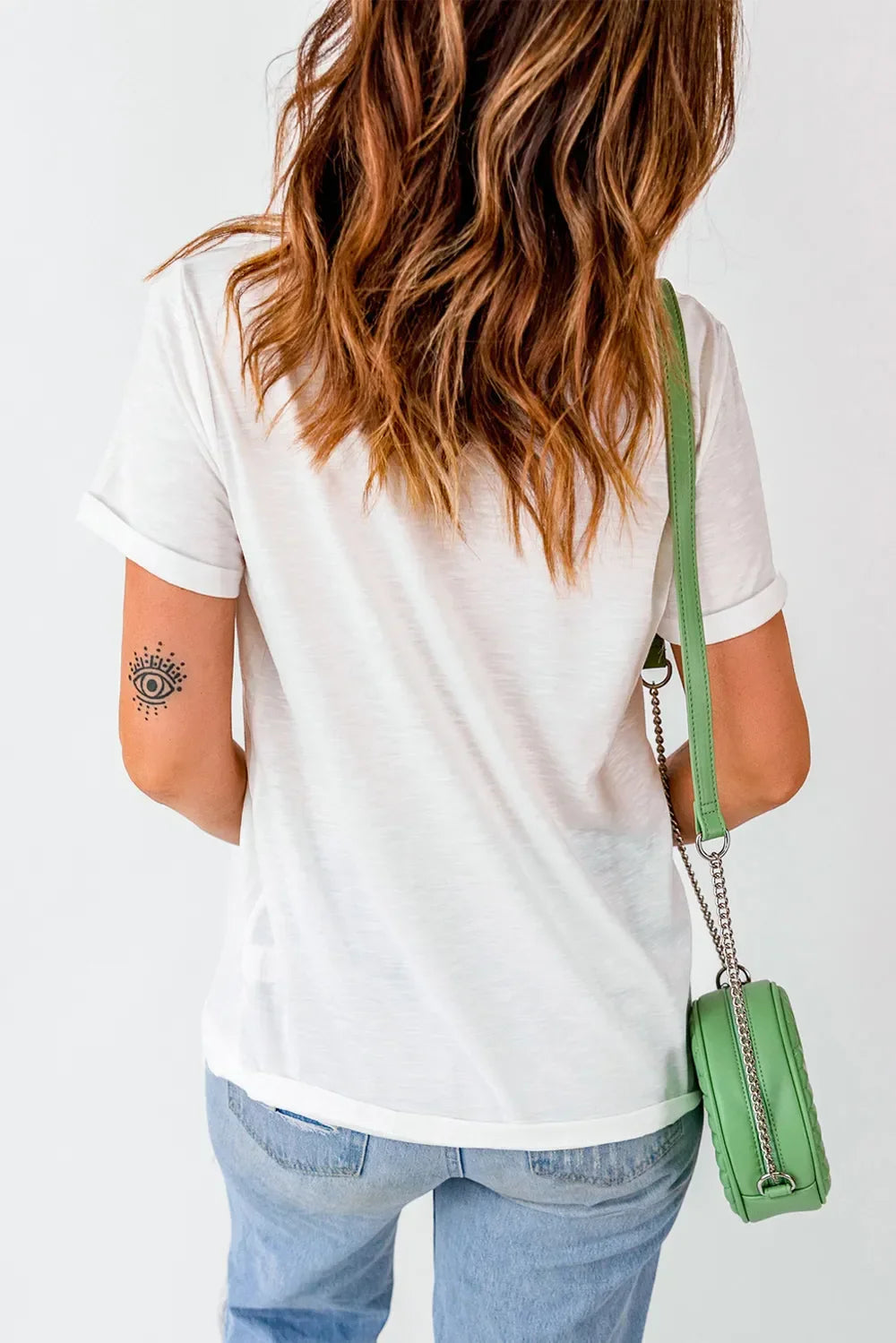 Letter Graphic Round Neck Short Sleeve T Shirt - Southern Shores Clothing