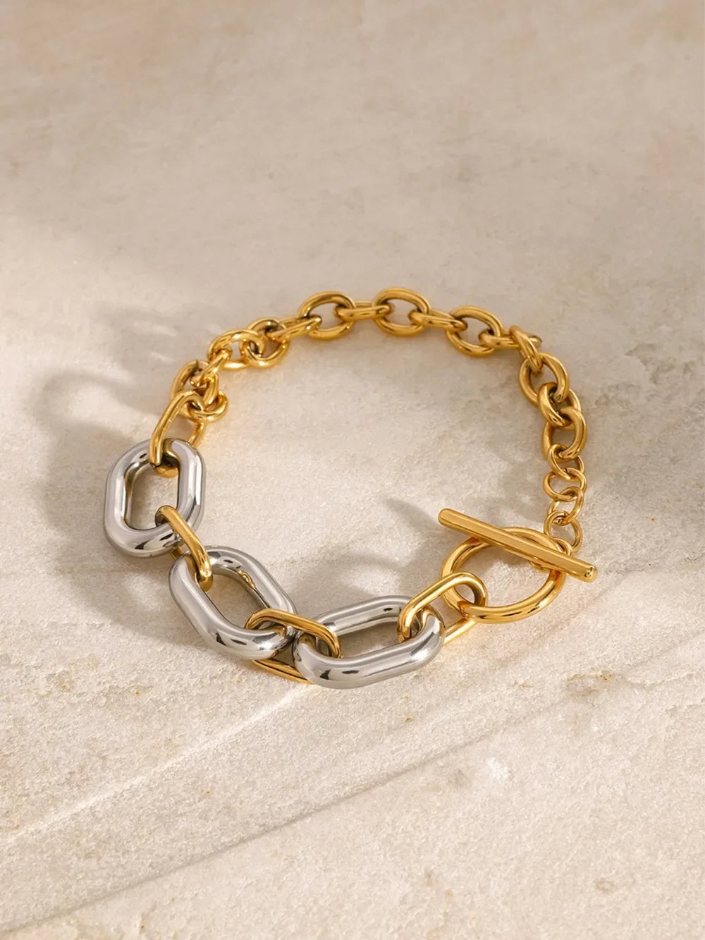 18K Gold Plated Stainless Steel Chain Bracelet - Southern Shores Clothing