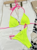 Ribbed Tie Back Two Piece Bikini Set Beachwear - Southern Shores Clothing