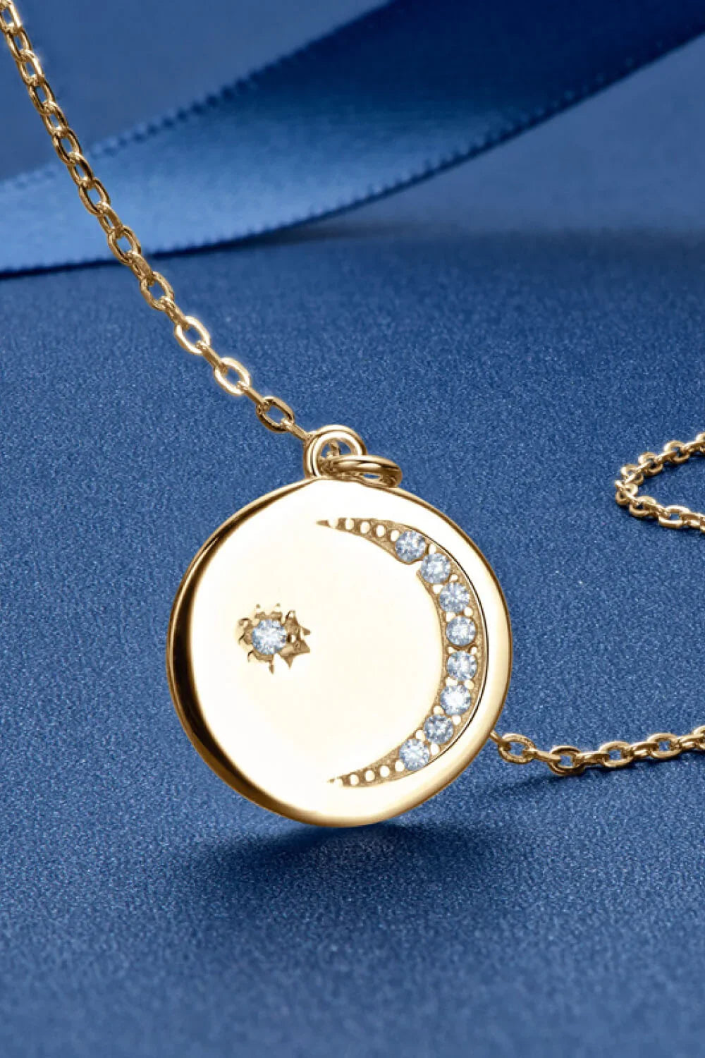 Moissanite Round Sterling Silver Necklace All Day Comfort - Southern Shores Clothing