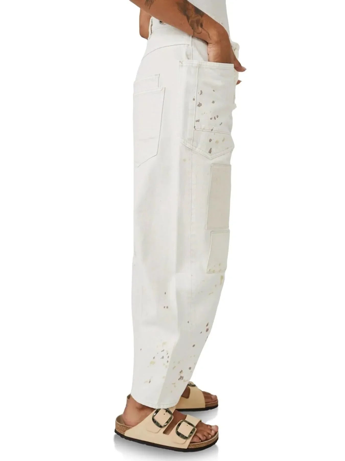 Coastal Washed Wide Leg Jeans With Drawstring - Southern Shores Clothing