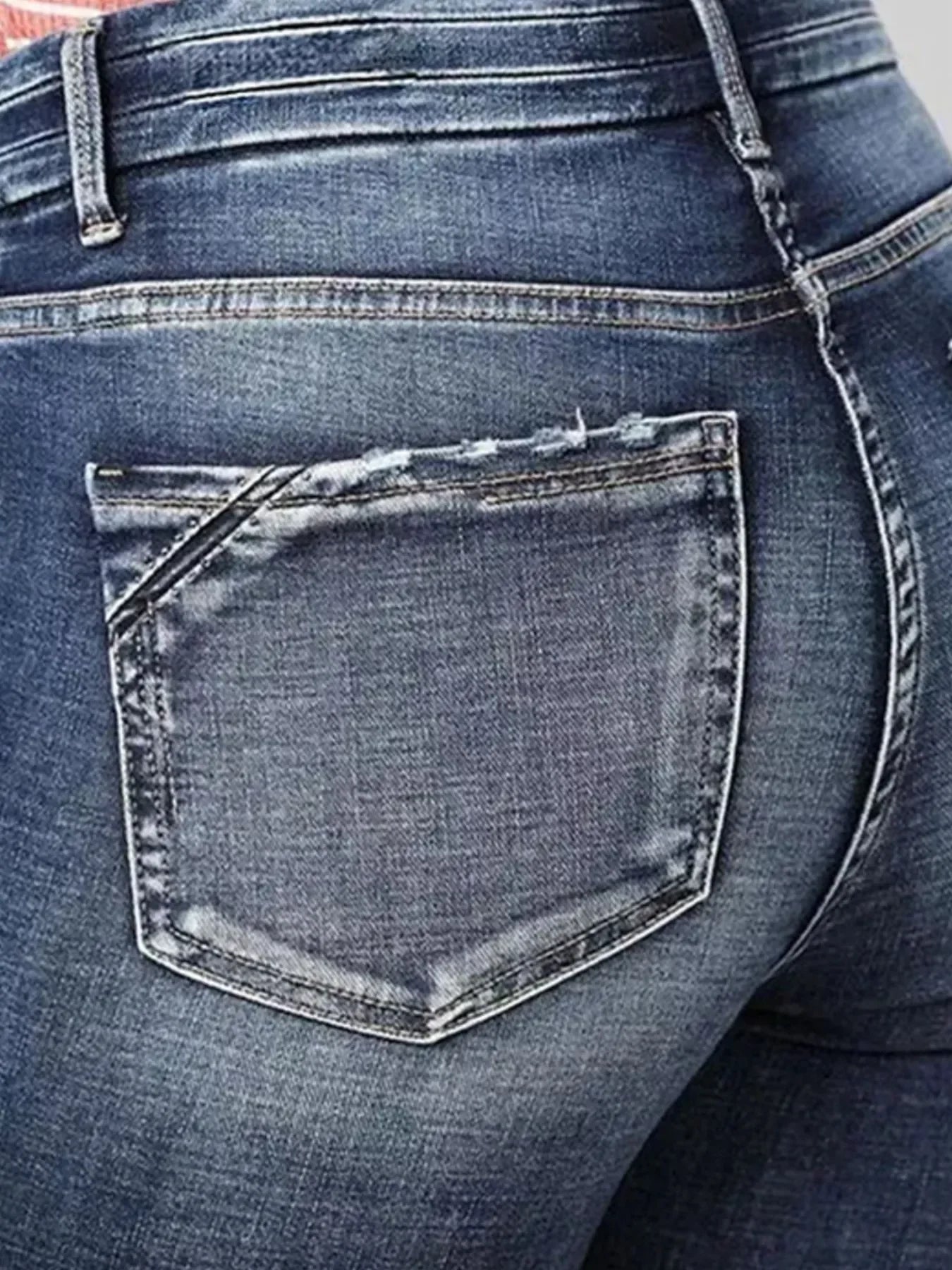 High-Rise Flare Jeans With Gradient Wash - Southern Shores Clothing