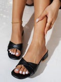 Open Toe Block Heel Casual Sandals Comfort Fit - Southern Shores Clothing