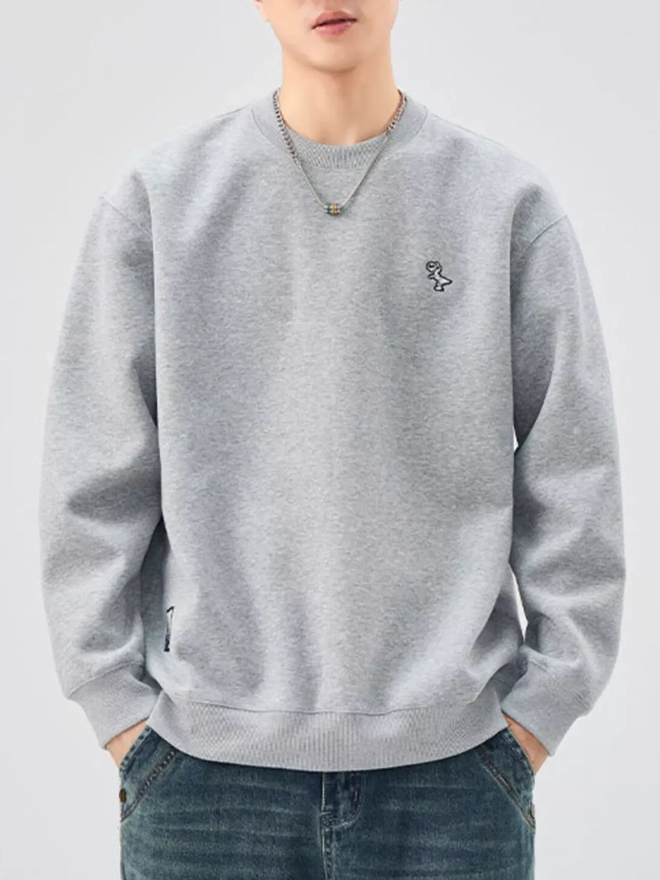 Plus Size Long Sleeve Sweatshirt With Stretch - Southern Shores Clothing