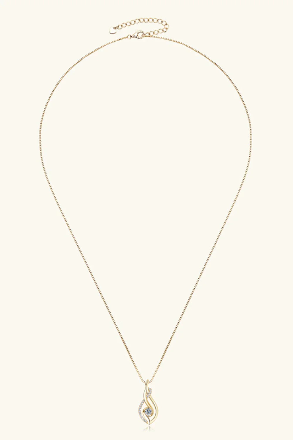Minimalist Moissanite Sterling Silver Necklace - Southern Shores Clothing