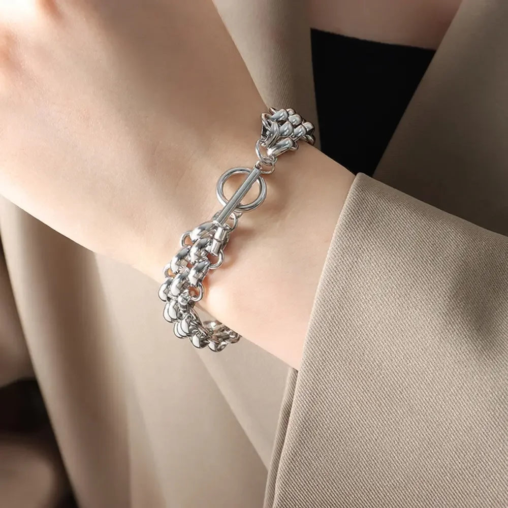 18K Gold-Plated Titanium Toggle Bracelet - Southern Shores Clothing