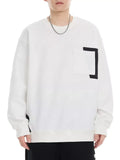 Plus Size Stretch Fabric Crew Neck Sweatshirt With Pocket - Southern Shores Clothing