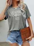 Slightly Stretchy Caffeine Graphic T-Shirt - Southern Shores Clothing
