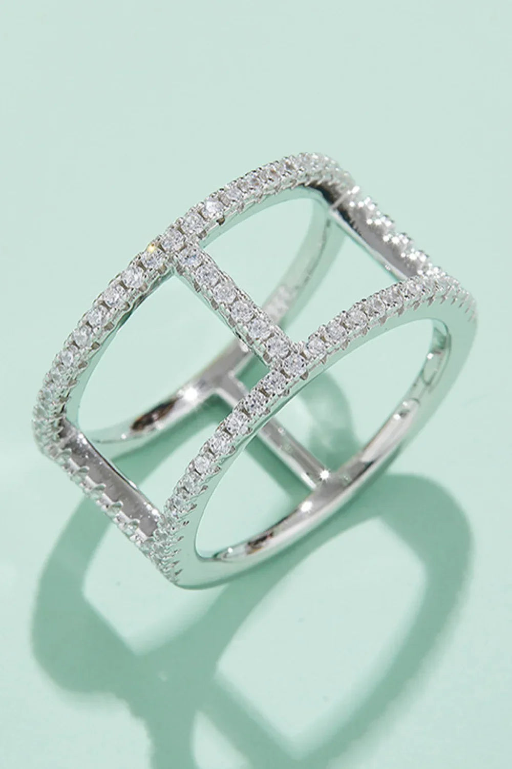 Coastal Minimalist Moissanite Sterling Silver Ring - Southern Shores Clothing