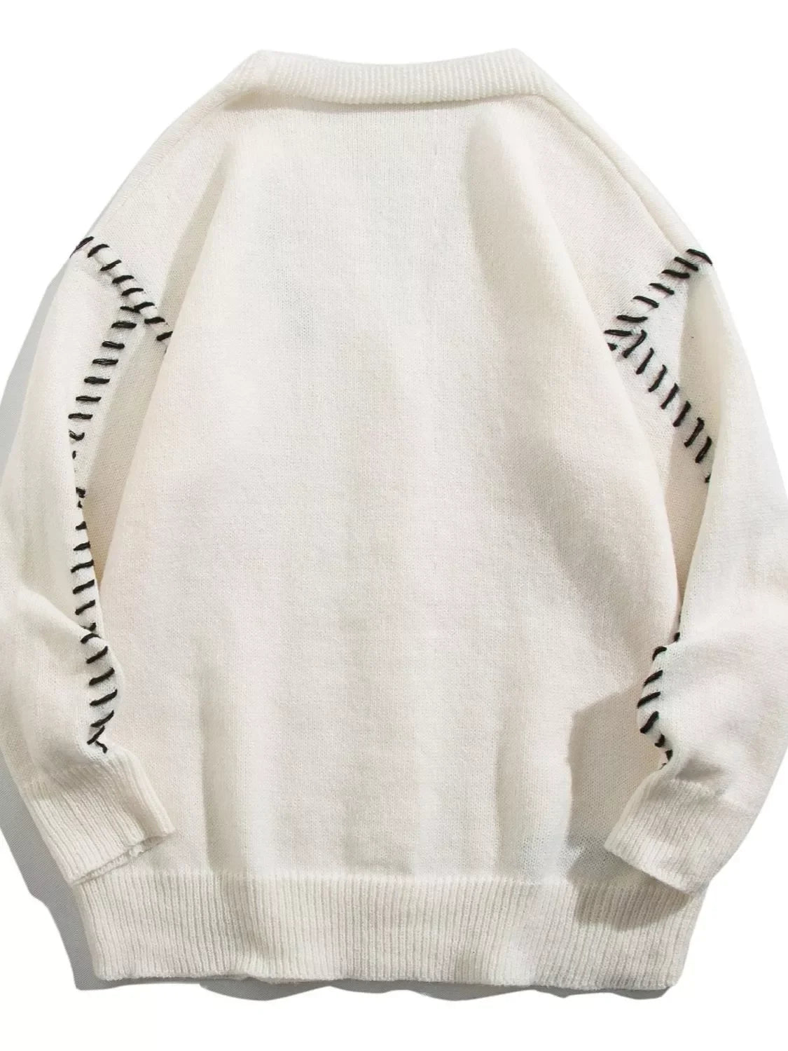 Plus Size Ribbed Trim V-Neck Cardigan Sweater - Southern Shores Clothing