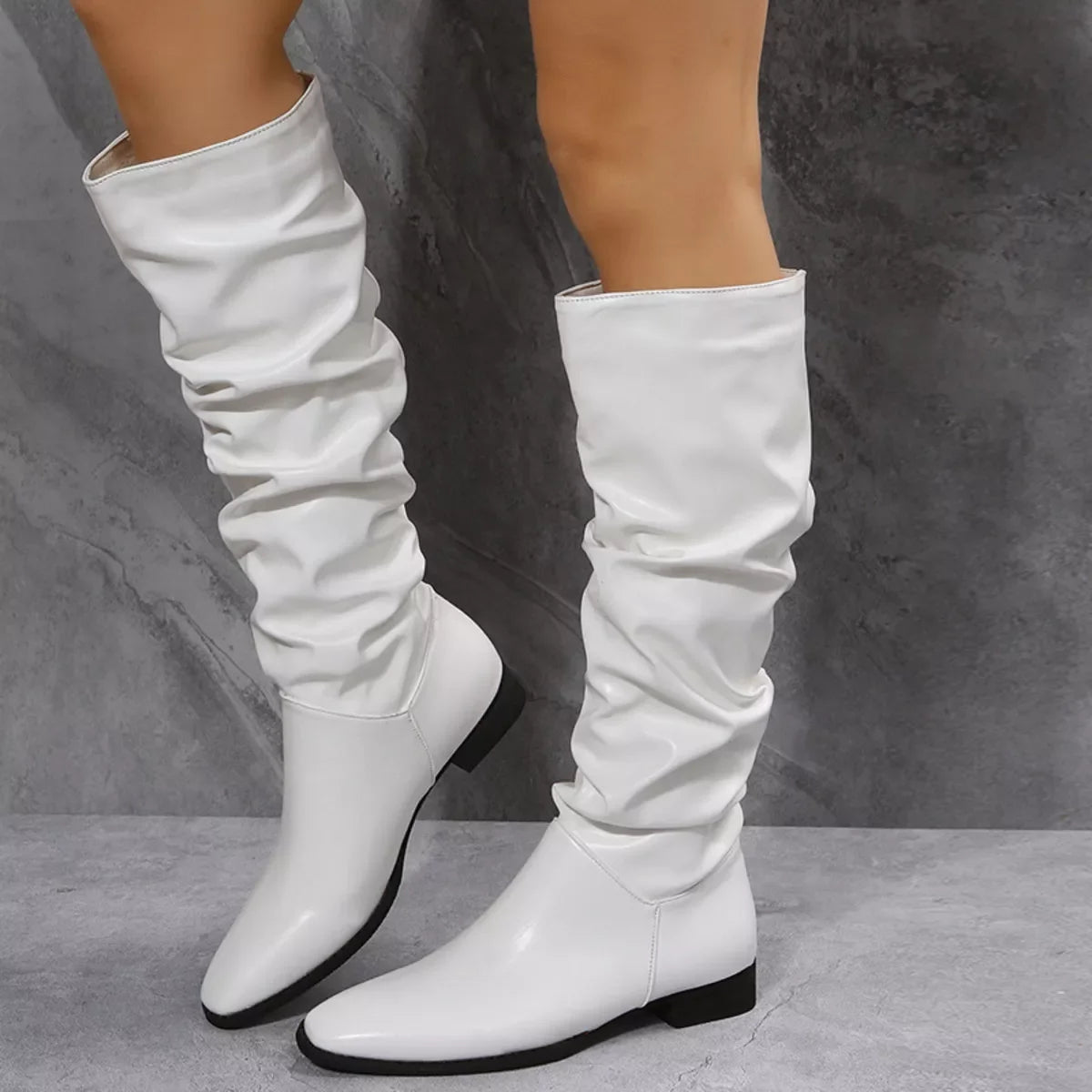 Slouchy Block Heel Ankle Boots Everyday Wear - Southern Shores Clothing