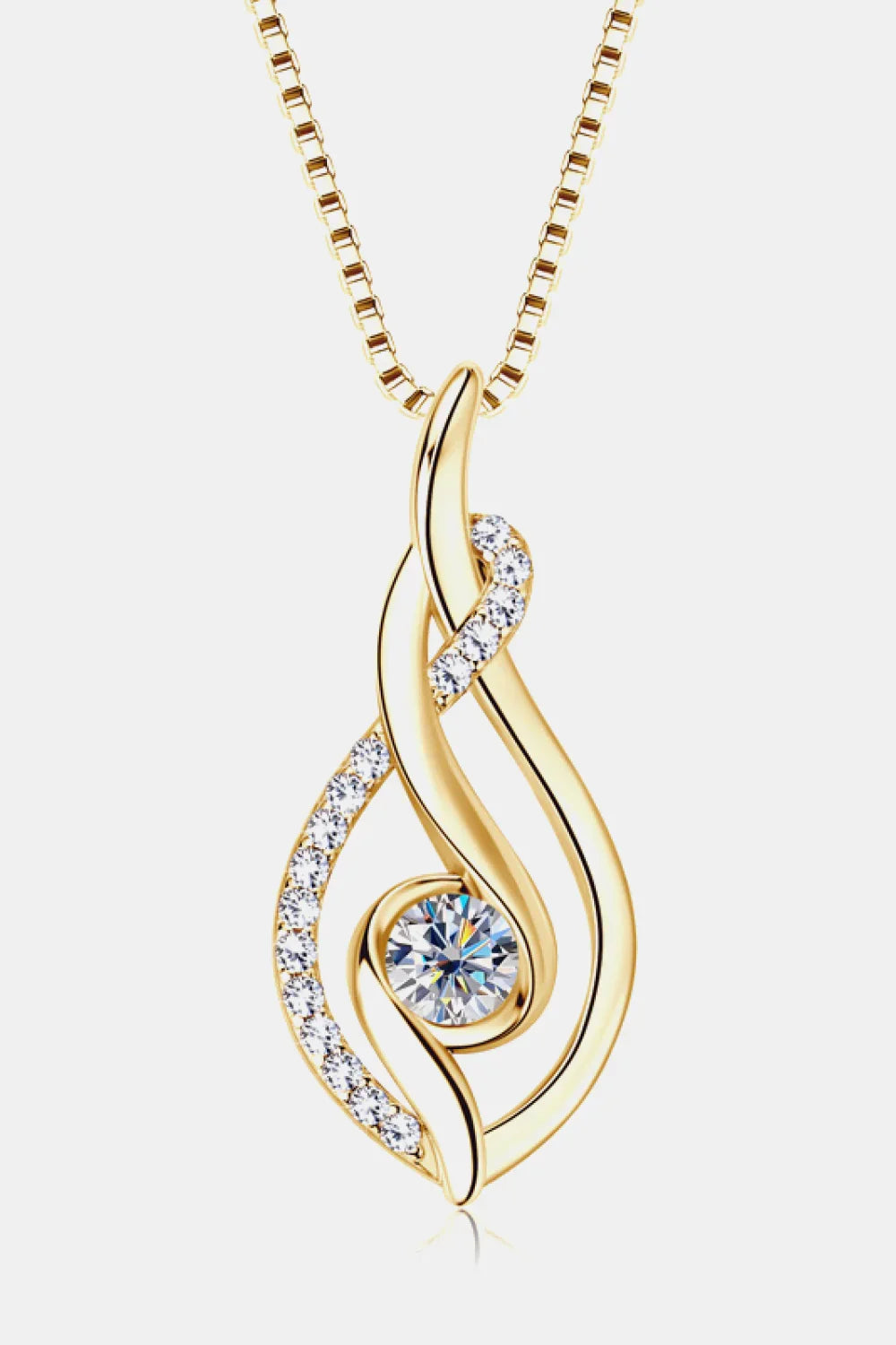 Minimalist Moissanite Sterling Silver Necklace - Southern Shores Clothing