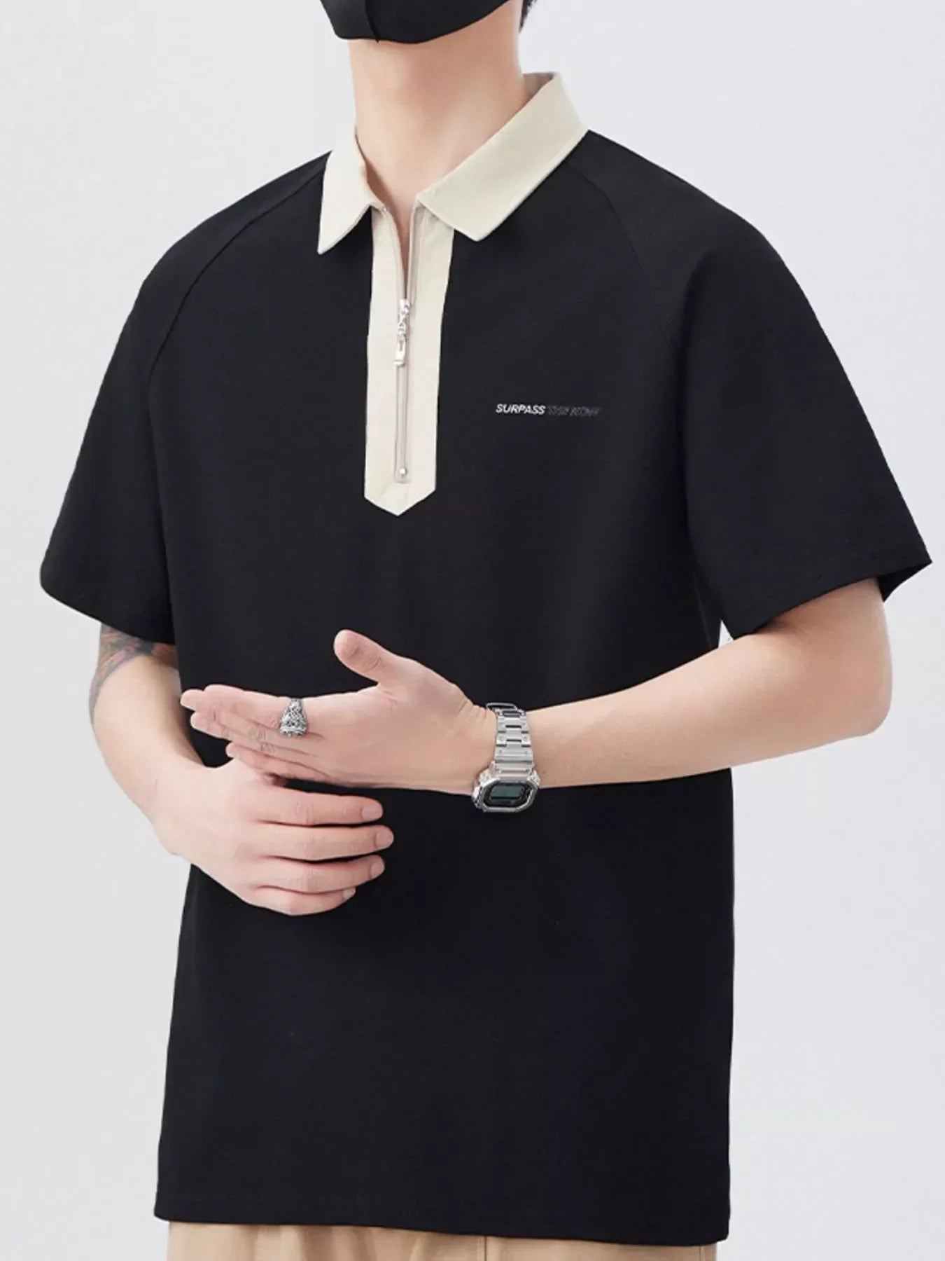 Plus Size Quarter Zip Polo With Stretch Fabric - Southern Shores Clothing