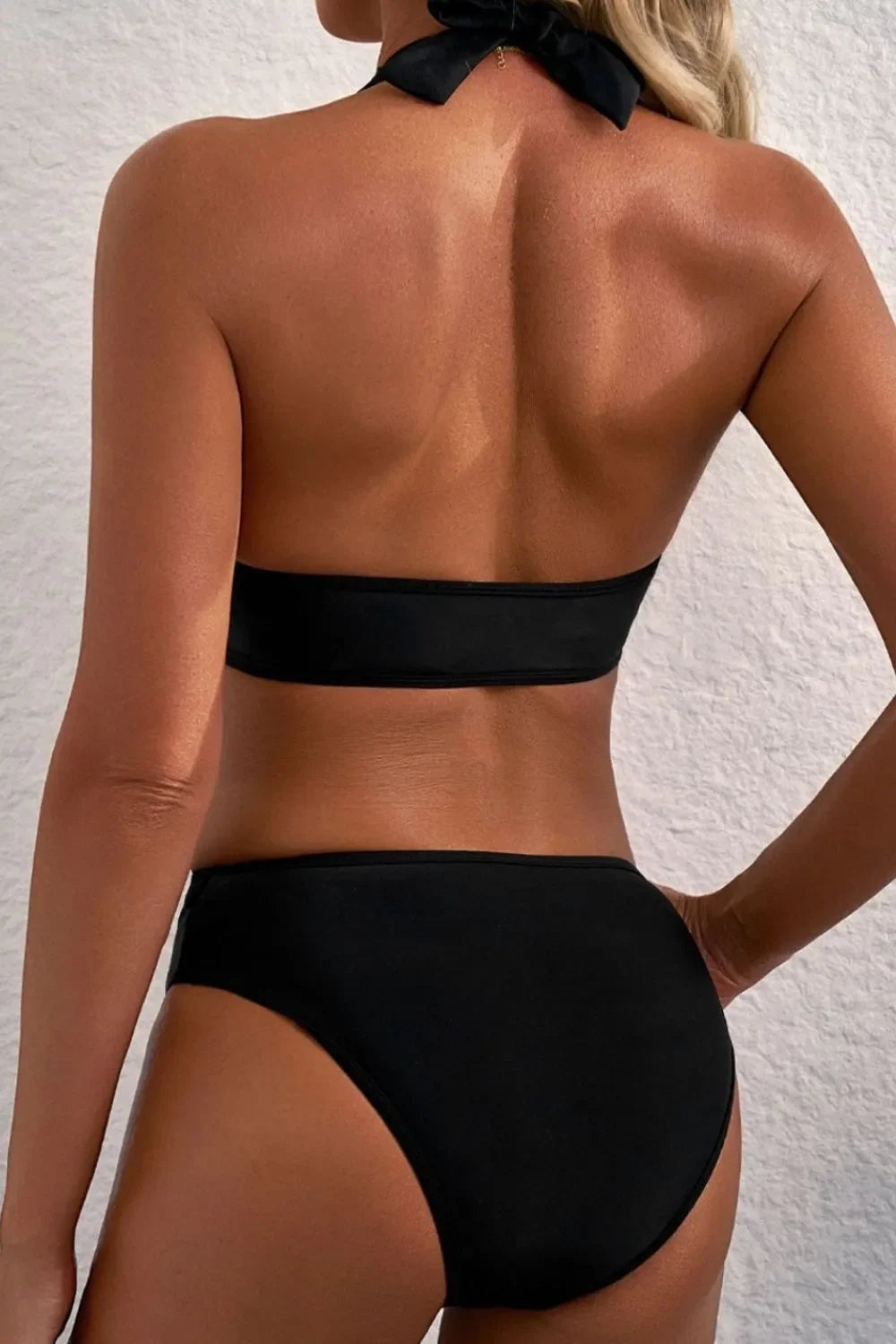 Sheer Mesh Halter Bikini Set With Removable Padding Two Piece - Southern Shores Clothing