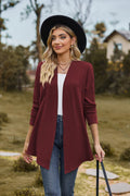 Open Front Long Sleeve Cardigan Casual Knit - Southern Shores Clothing
