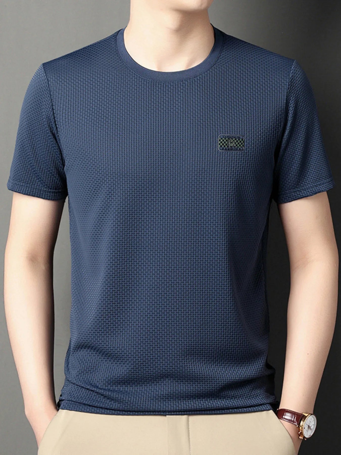 Men's Plus Size Breathable Short Sleeve T-Shirt