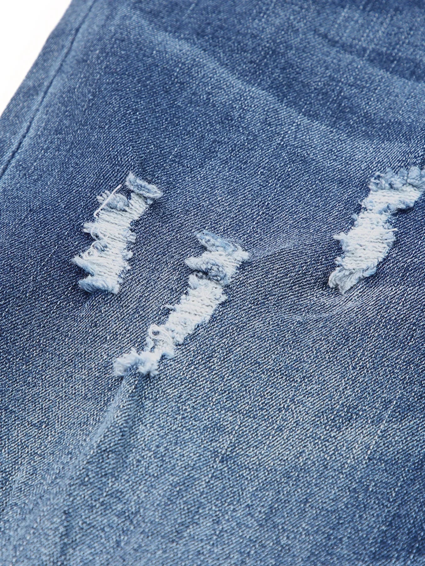 Coastal Inspired High Waist Distressed Straight Leg Jeans - Southern Shores Clothing