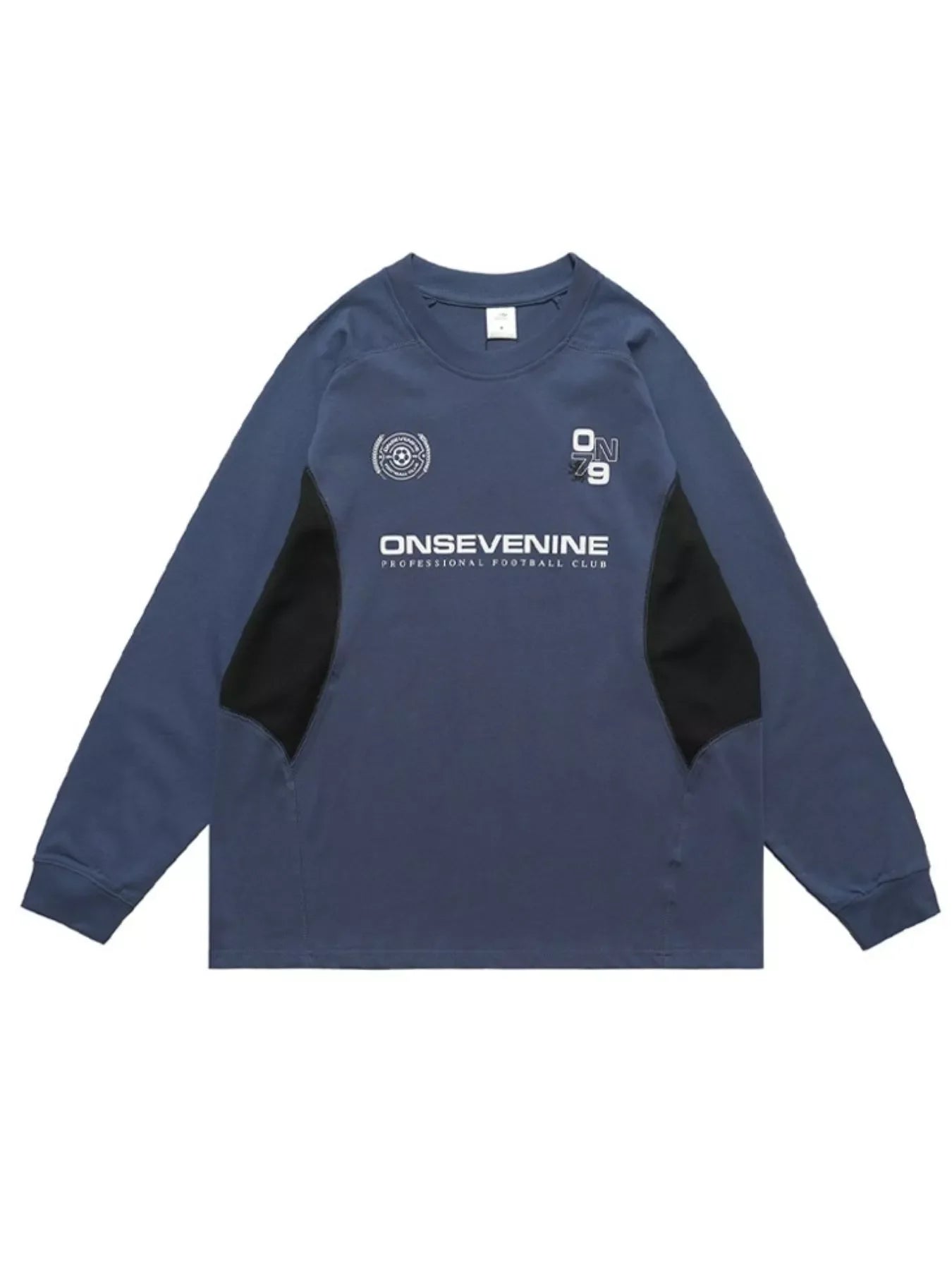 Long Sleeve Relaxed Fit T Shirt With Contrast Stitching - Southern Shores Clothing