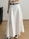 Lightweight High Waist A-Line Maxi Skirt For Summer - Southern Shores Clothing