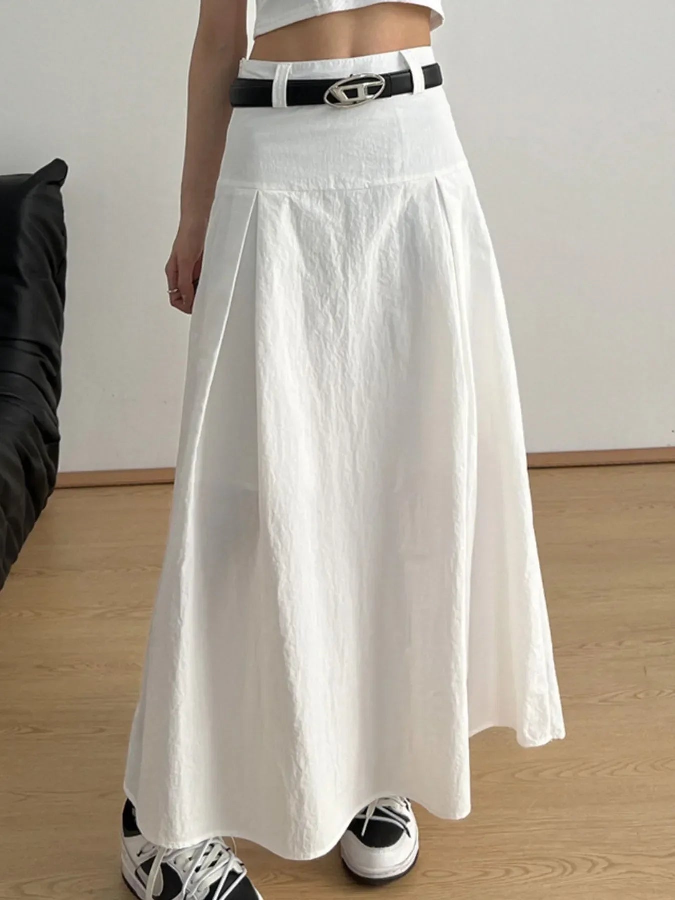 Lightweight High Waist A-Line Maxi Skirt For Summer - Southern Shores Clothing