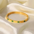 18K Gold-Plated Stainless Steel Zircon Bracelet - Southern Shores Clothing
