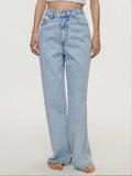 Charleston Inspired High-Waisted Wide Leg Jeans Denim - Southern Shores Clothing