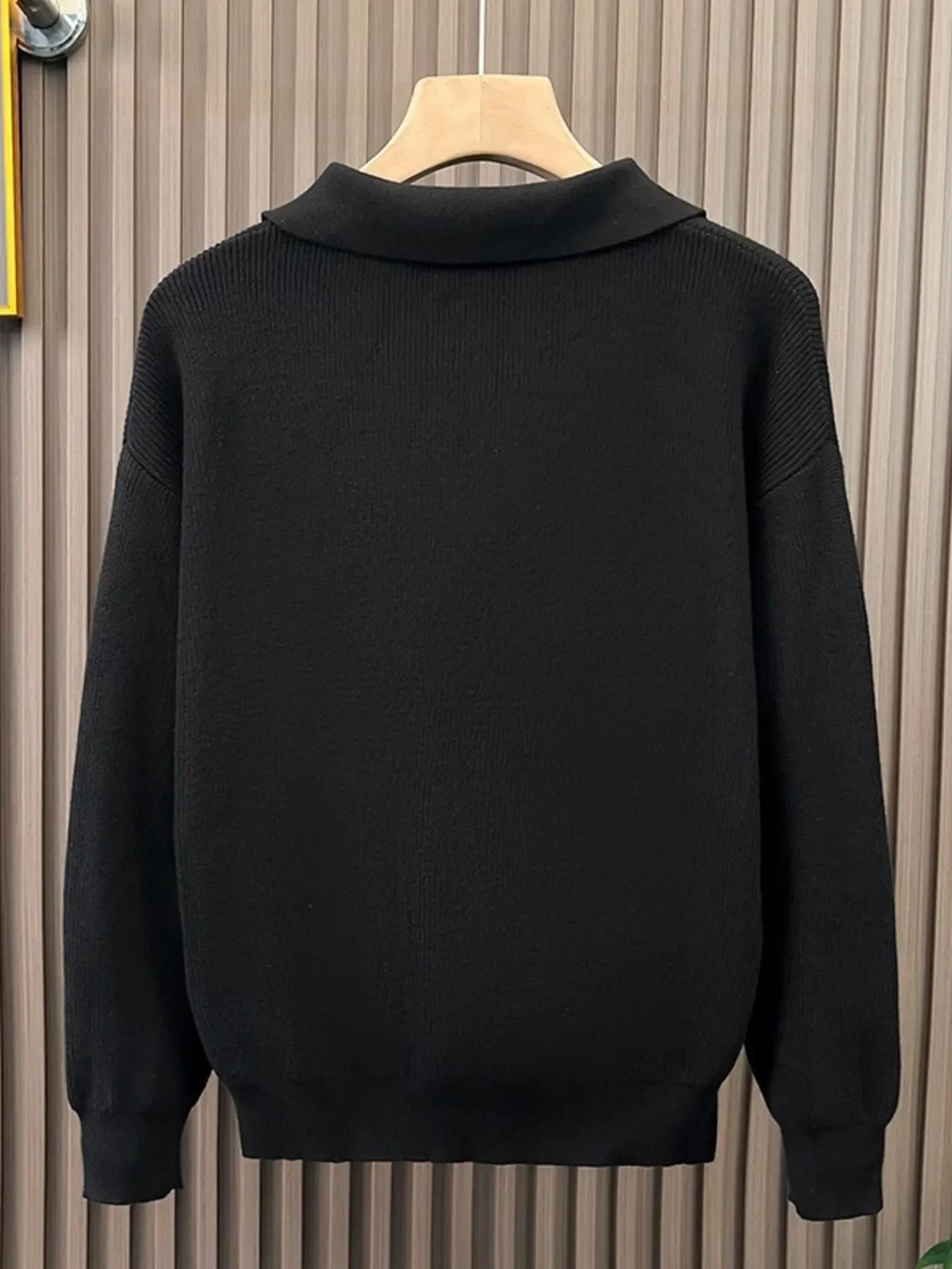 Plus Size Classic Collar Knitted Sweater - Southern Shores Clothing
