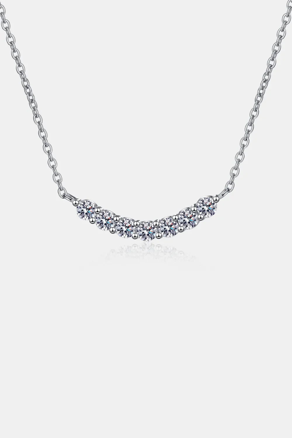 1.4 Carat Moissanite Sterling Silver Necklace - Southern Shores Clothing