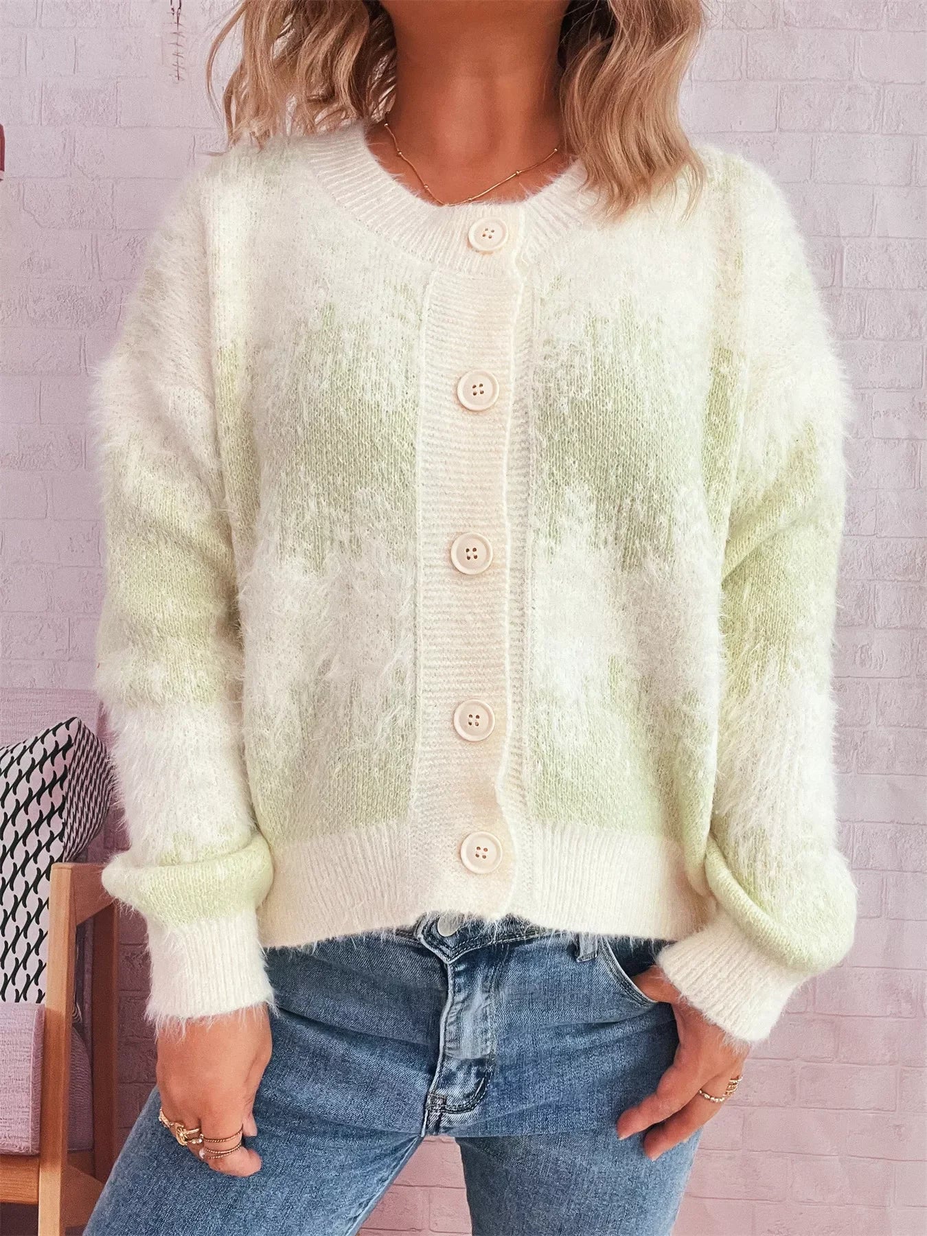 Ribbed Hem Button Up Cardigan With Stretch - Southern Shores Clothing