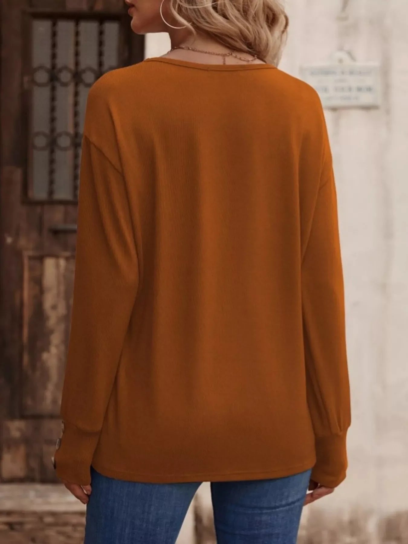 V-Neck Long Sleeve T-Shirt - Southern Shores Clothing
