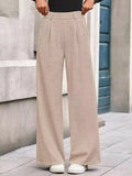 Wide Leg Stretch Pocketed Pants Casual Coastal Style - Southern Shores Clothing