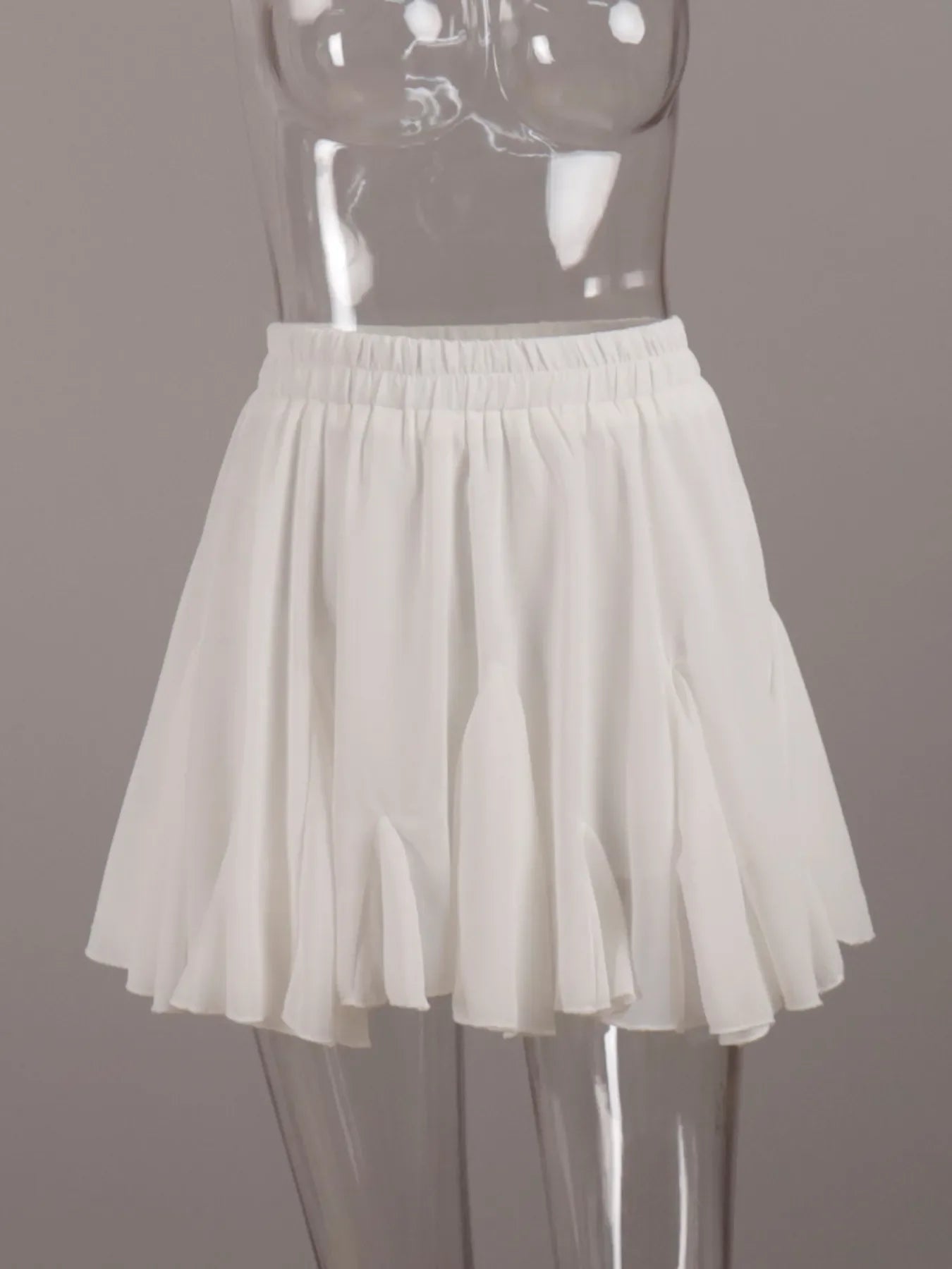 Elastic Waist Flowing Skirt With Ruffled Hem - Southern Shores Clothing