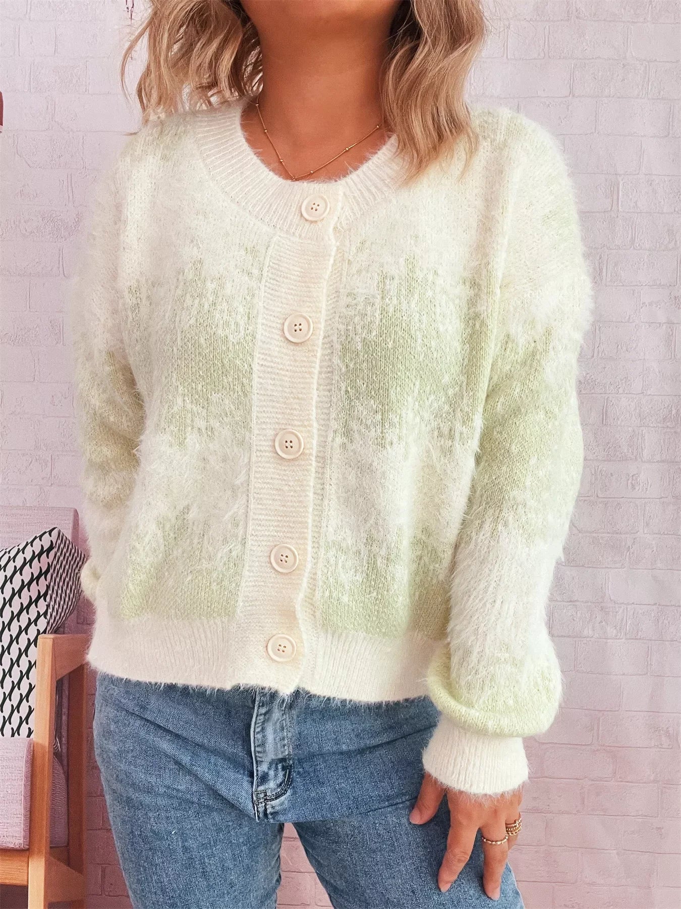 Ribbed Hem Button Up Cardigan With Stretch - Southern Shores Clothing