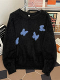 Plus Size Fluffy Butterfly Sweater Coastal Style - Southern Shores Clothing