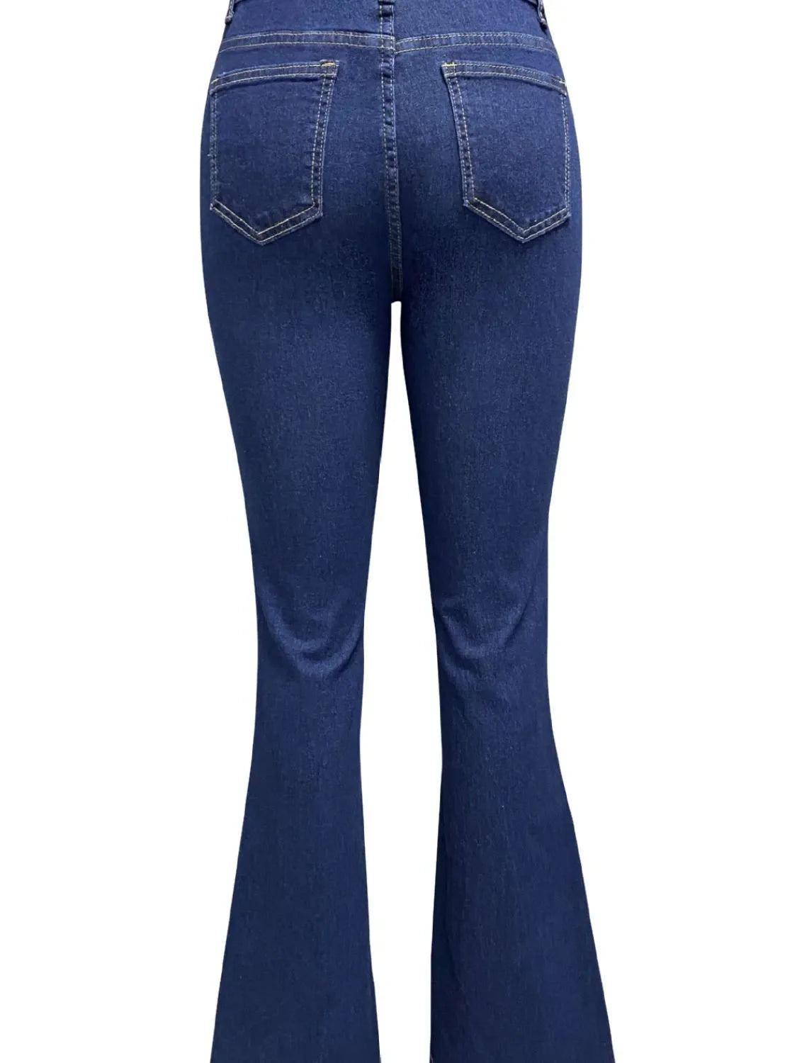 Stretch Denim Flare Jeans With Pockets For Everyday Comfort - Southern Shores Clothing