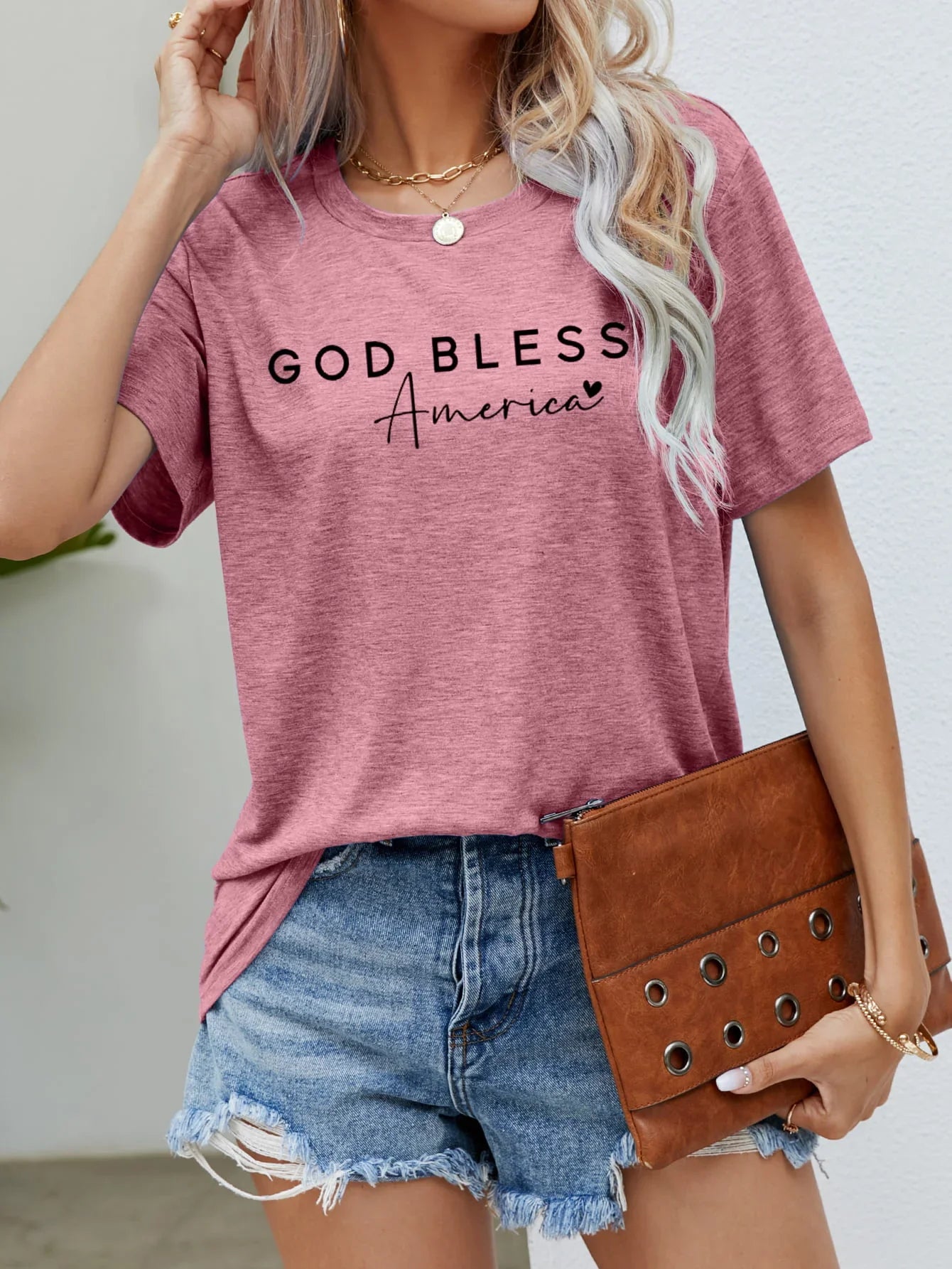 God Bless America Graphic Short Sleeve Tee - Southern Shores Clothing