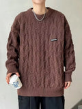 Plus Size Oversized Textured Cable Knit Sweater - Southern Shores Clothing