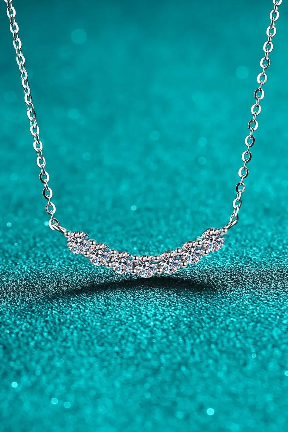 1.4 Carat Moissanite Sterling Silver Necklace - Southern Shores Clothing