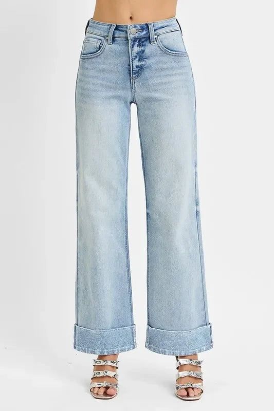 Plus Size Tummy Control High Rise Denim Jeans - Southern Shores Clothing