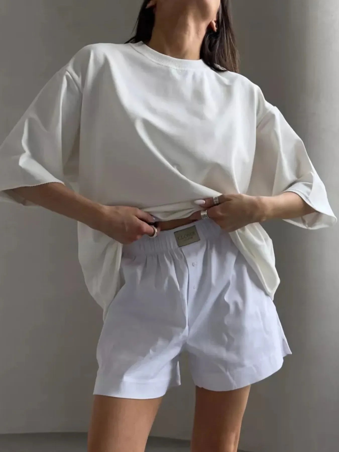 Oversized Round Neck Half Sleeve T Shirt With Relaxed Fit - Southern Shores Clothing