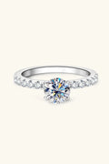 Minimalist Moissanite Platinum-Plated Ring - Southern Shores Clothing