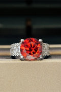 Elegant 5 Carat Moissanite Sterling Silver Ring - Southern Shores Clothing