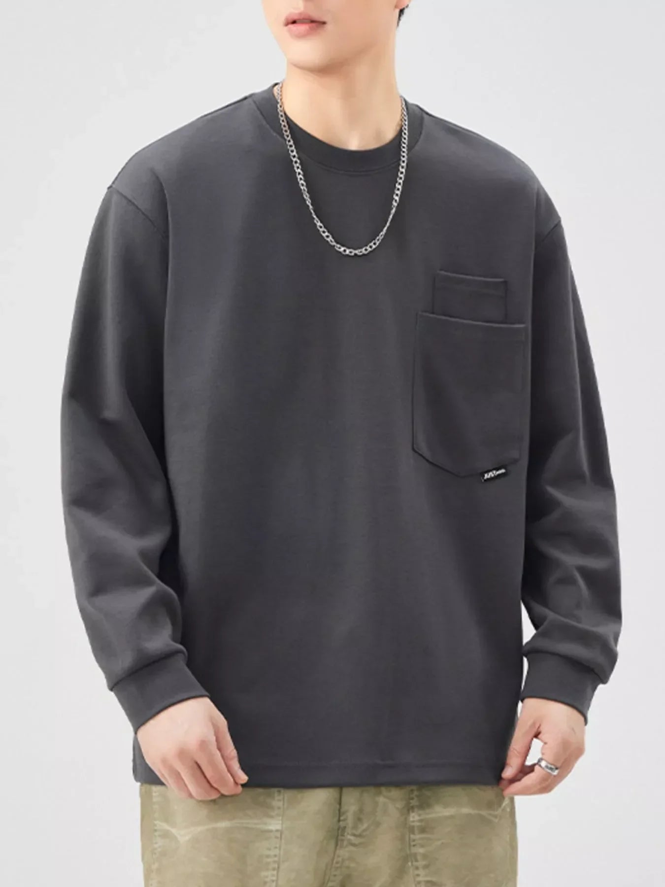 Plus Size Oversized Long Sleeve Pocketed Sweatshirt - Southern Shores Clothing