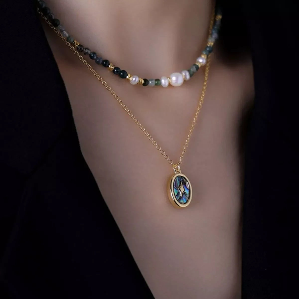 Freshwater Pearl Necklace Set With 18K Gold Plated Finish - Southern Shores Clothing