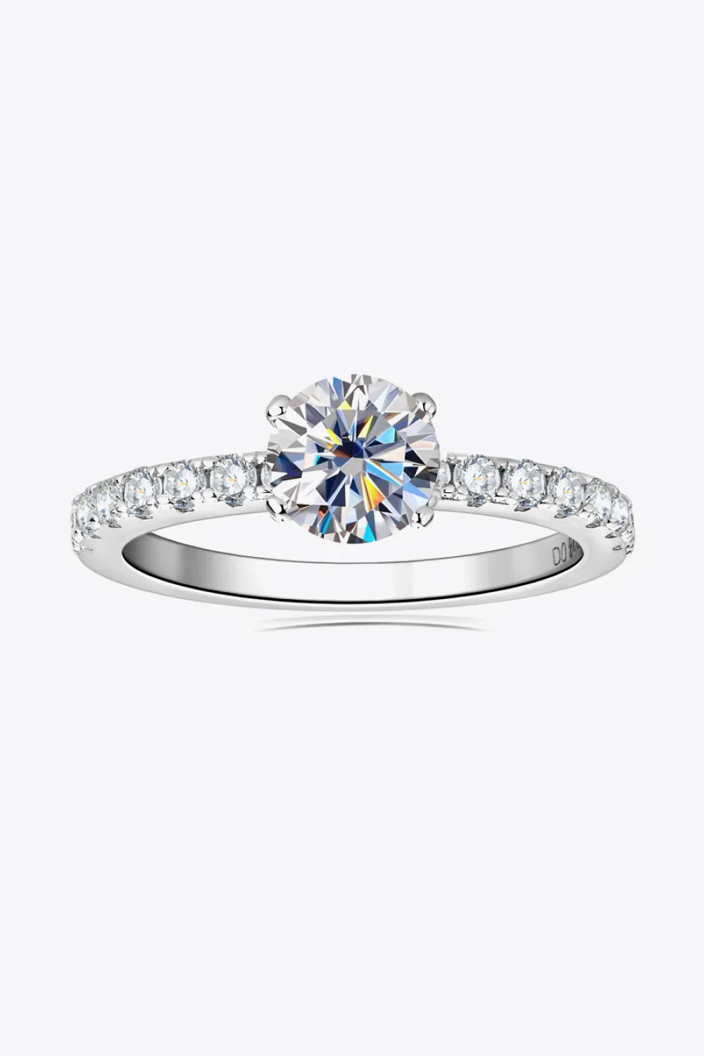 Minimalist Moissanite Platinum-Plated Ring - Southern Shores Clothing