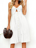 Cutout Smocked Sweetheart Neck Cami Dress - Southern Shores Clothing