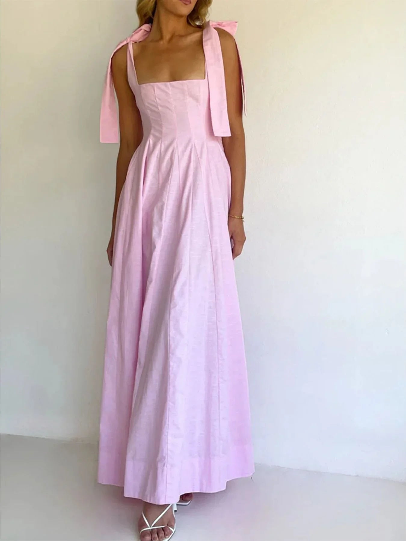 Gradient Tie Shoulder Maxi Dress With Adjustable Straps - Southern Shores Clothing