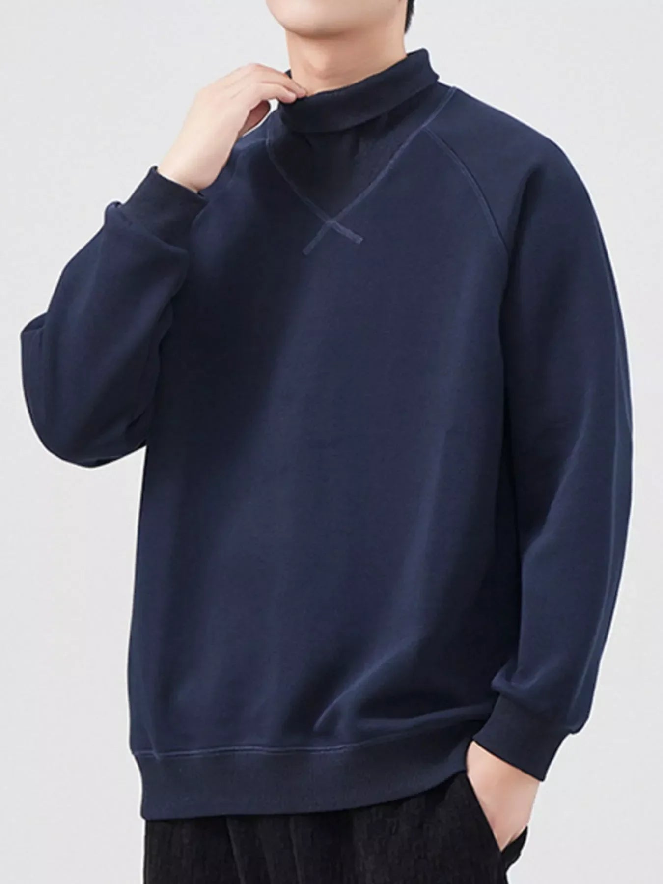 Coastal Plus Size Oversized Turtleneck Sweatshirt - Southern Shores Clothing