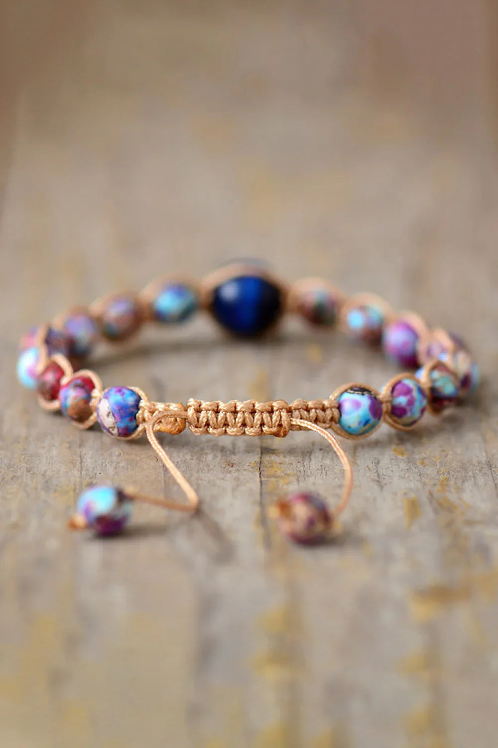 Imperial Jasper Beaded Bracelet Natural Stone Jewelry - Southern Shores Clothing